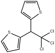 2,2'-(2,2,2-トリクロロエチリデン)ジ(チオフェン) 化学構造式