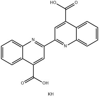 2,2'-BIQUINOLINE-4,4'-DICARBOXYLIC ACID DIPOTASSIUM SALT TRIHYDRATE Struktur