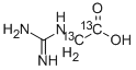 グアニジノ酢-13C2酸 化学構造式