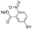 5-メルカプト-2-ニトロ安息香酸ナトリウム 化学構造式