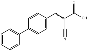 3-(4-联苯基)-2-氰基丙烯酸 结构式