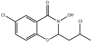 6-氯-2-(2-氯丙基)-3-羟基-2H-苯并[E][1,3]噁嗪-4(3H)-酮, 63482-60-0, 结构式