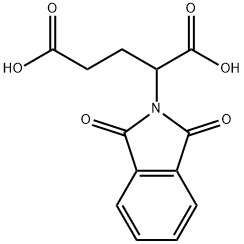 2-フタルイミジルグルタル酸 化学構造式