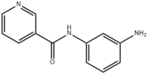 N-(3-アミノフェニル)ニコチンアミド 化学構造式