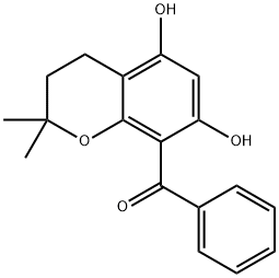 8-苯甲酰基-5,7-二羟基-2,2-二甲基色满 结构式