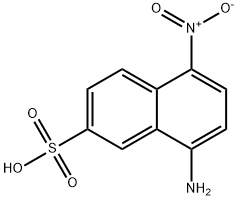 8-amino-5-nitronaphthalene-2-sulfonic acid Struktur