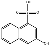 3-ヒドロキシ-1-ナフタレンスルホン酸 化学構造式