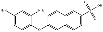 6-(2,4-ジアミノフェノキシ)-2-ナフタレンスルホン酸 化学構造式