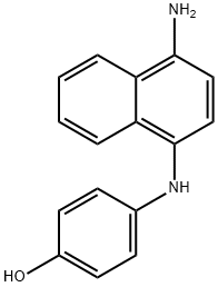 4-[(4-アミノナフタレン-1-イル)アミノ]フェノール 化学構造式