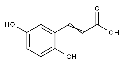 2,5-DIHYDROXYCINNAMIC ACID Structure