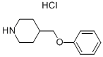 4-(フェノキシメチル)ピペリジン塩酸塩 化学構造式