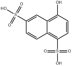 1-naphthol-4,7-disulfonic acid Structure