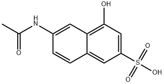 6-乙酰氨基-4-羟基萘-2-磺酸 结构式