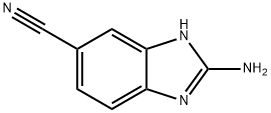 2-AMINO-1H-BENZIMIDAZOLE-5-CARBONITRILE Struktur