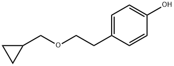 4-[2-(CYCLOPROPYLMETHOXY)ETHYL]PHENOL Struktur
