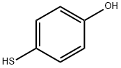 4-ヒドロキシベンゼンチオール 化学構造式