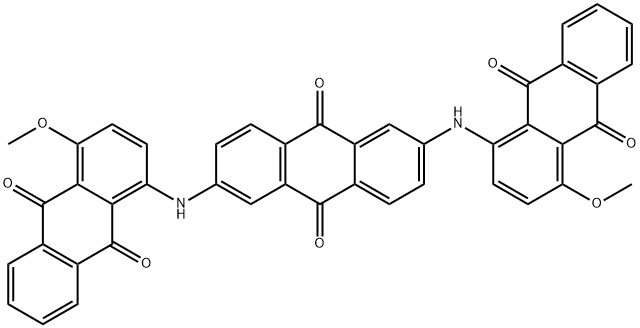 2,6-Bis[(9,10-dihydro-4-methoxy-9,10-dioxoanthracen-1-yl)amino]-9,10-anthraquinone Struktur