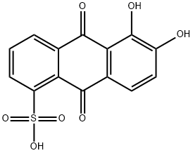 茜素-5-磺酸(含单钾盐), 6373-42-8, 结构式