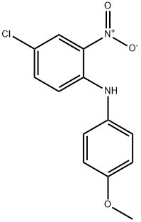 4-クロロ-N-(4-メトキシフェニル)-2-ニトロアニリン 化学構造式