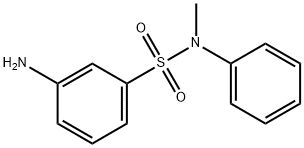 3-アミノ-N-メチル-N-フェニルベンゼンスルホンアミド 化学構造式