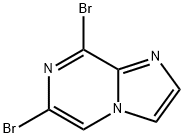 6,8-ジブロモイミダゾ[1,2-a]ピラジン 化学構造式