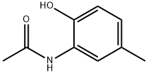 N-(2-ヒドロキシ-5-メチルフェニル)アセトアミド 化学構造式