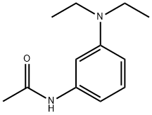 N-[3-(ジエチルアミノ)フェニル]アセトアミド 化学構造式
