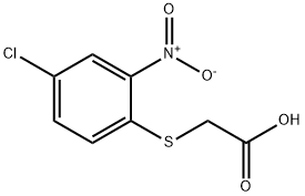 [(4-クロロ-2-ニトロフェニル)チオ]酢酸 化学構造式