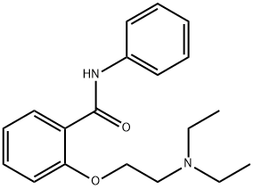 2-[2-(ジエチルアミノ)エトキシ]-N-フェニルベンズアミド 化学構造式