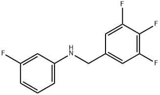3-fluoro-N-(3,4,5-trifluorobenzyl)aniline Structure