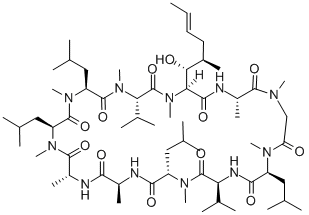 环孢菌素 B 结构式