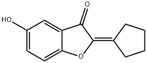 3(2H)-Benzofuranone, 2-cyclopentylidene-5-hydroxy- (9CI) Structure