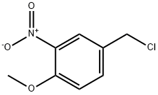 4-(クロロメチル)-1-メトキシ-2-ニトロベンゼン 化学構造式