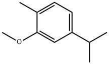 5-イソプロピル-2-メチルフェニルメチルエーテル 化学構造式