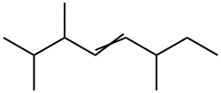 2,3,6-Trimethyl-4-octene Structure