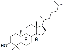 4,4-dimethylcholest-7-ene-3-ol 结构式