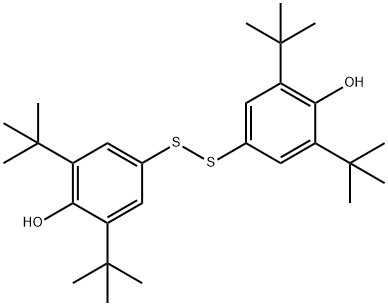 4,4'-ジチオビス(2,6-ジ-tert-ブチルフェノール) 化学構造式