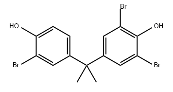 2,6-dibromo-4-[1-(3-bromo-4-hydroxyphenyl)-1-methylethyl]phenol  Struktur