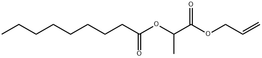 2-O-ノナノイル乳酸アリル 化学構造式
