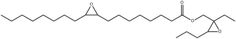 9,10-エポキシオクタデカン酸3-プロピル-2-エチルオキシラニルメチル 化学構造式