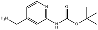 2-(BOC-氨基)-4-(氨甲基)吡啶, 639091-78-4, 结构式