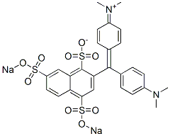 N-Methyl-N-[4-[[4-(dimethylamino)phenyl][1-sulfonato-4,7-bis(sodiosulfo)-2-naphthalenyl]methylene]-2,5-cyclohexadien-1-ylidene]methanaminium|