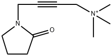 1-[4-(ピロリジン-1-イル)-2-ブチニル]-1-メチル-2-オキソピロリジン-1-イウム·ヨージド 化学構造式