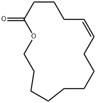 (Z)-1-オキサシクロペンタデカ-6-エン-2-オン 化学構造式