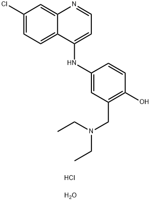 阿莫地喹盐酸盐, 6398-98-7, 结构式