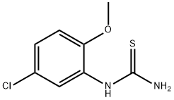 5-氯-2-甲氧基苯基硫脲 结构式