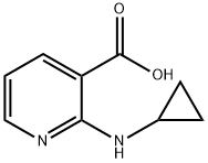 2-(シクロプロピルアミノ)ニコチン酸 化学構造式