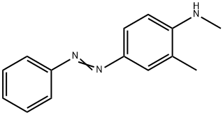 N,2-ジメチル-4-(フェニルアゾ)ベンゼン-1-アミン 化学構造式