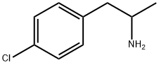 rac-(2R*)-1-(4-クロロフェニル)-2-プロパンアミン 化学構造式