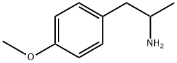 3-(4-メトキシフェニル)-2-プロパンアミン 化学構造式